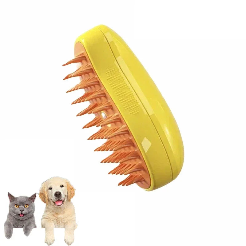 Dampfbürste für Hunde und Katzen, Dampfbürste, elektrischer Sprüher für Massage, Haustierpflegewerkzeug, Haarausfall, 3-in-1-ElektDog Cat Steamy Brush Steam Brush Electric Sprayer for Massage Pet Grooming Tool Shedding 3 in 1 Electric Sprays Massage Combs
