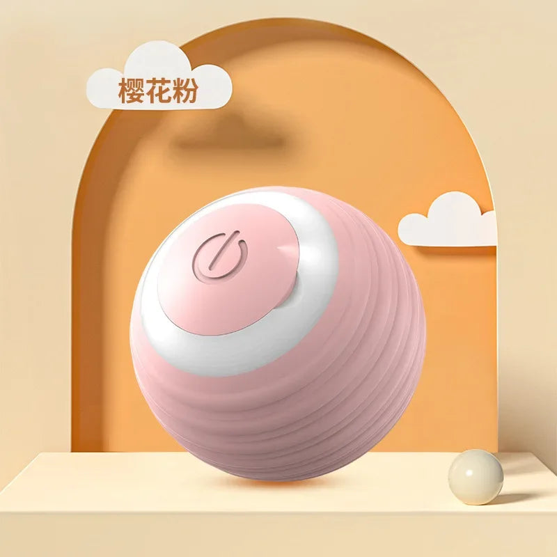 Electric Cat Ball Toys Automatic Rolling Smart Cat Toys Interactive for Cats Training Self-moving Kitten Toys for Indoor Playing