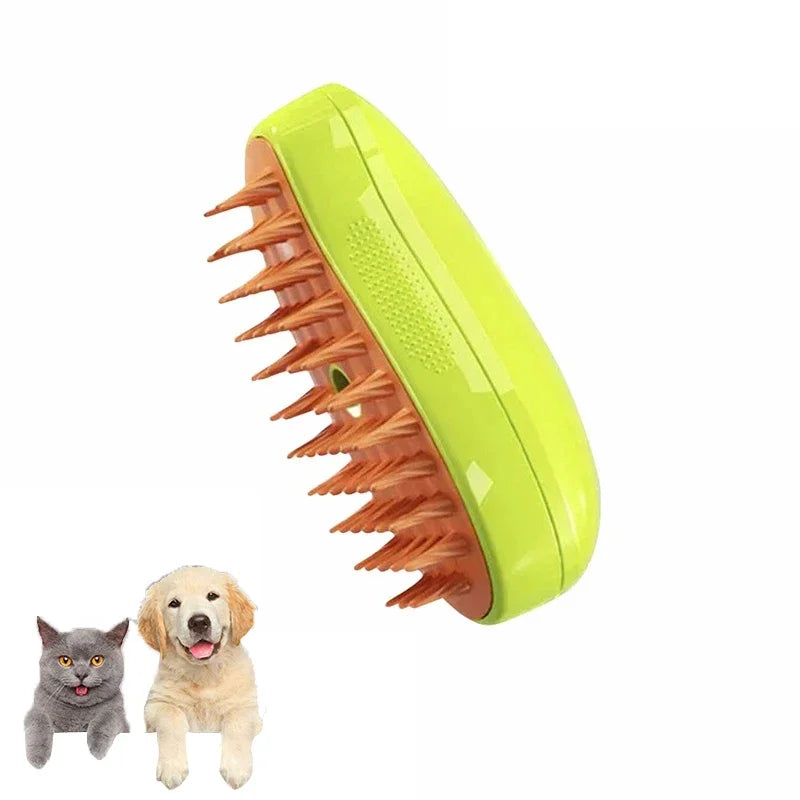 Dampfbürste für Hunde und Katzen, Dampfbürste, elektrischer Sprüher für Massage, Haustierpflegewerkzeug, Haarausfall, 3-in-1-ElektDog Cat Steamy Brush Steam Brush Electric Sprayer for Massage Pet Grooming Tool Shedding 3 in 1 Electric Sprays Massage Combs